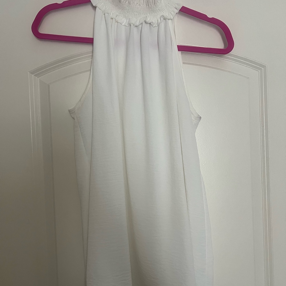 Elegant White Sleeveless Top